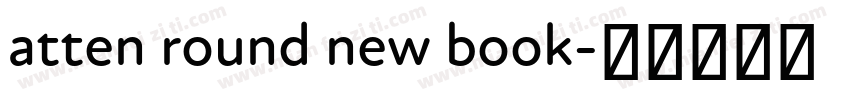 atten round new book字体转换